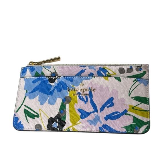 折りたたみ財布 Kate Spade KK944 Boxed Madison Floral Large Slim Card Holder Kate Spade New York Boxed Madison Floral Large Slim Card